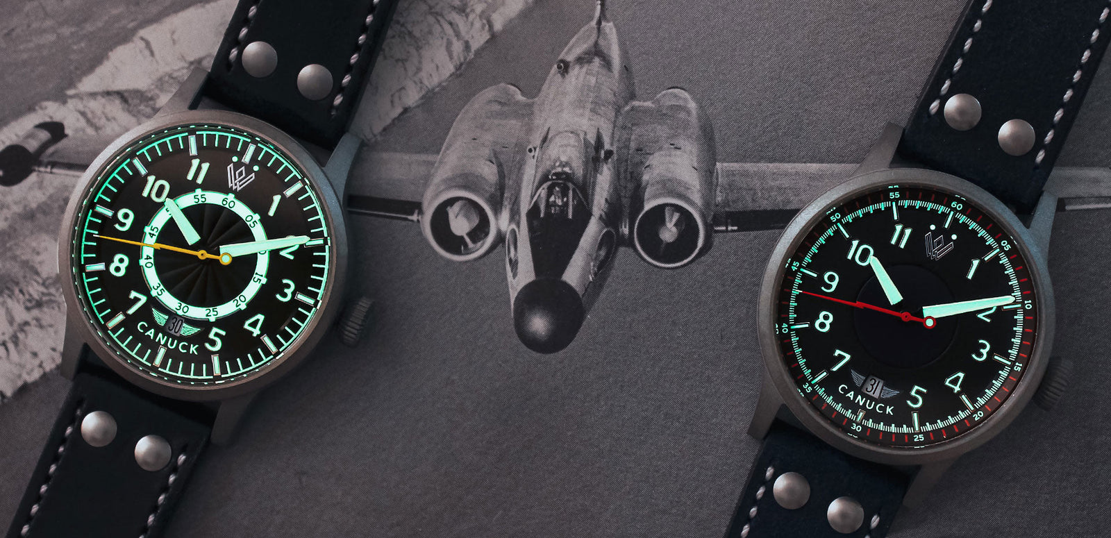 Avro Canada 43mm CF-100 Canuck Pilot Watches