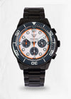 Montre Alpine Chronograph | Black DLC Yellowhead