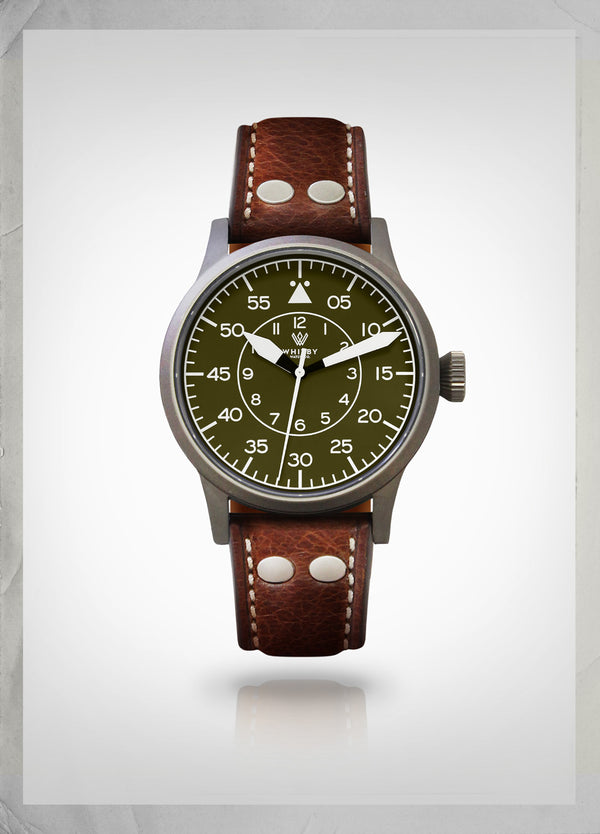 Arrow - 43mm Type B MILITARY GREEN - Whitby Watch Co