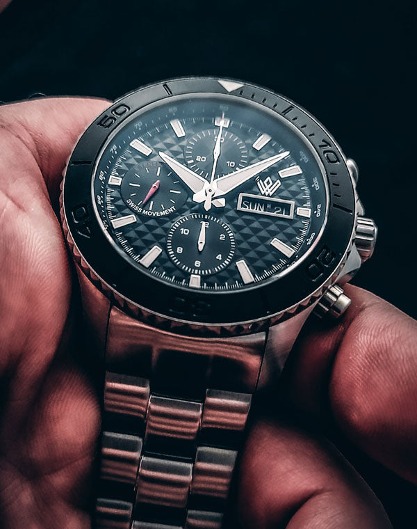 canadian microbrand, whitby watch co, intrepid x, luxury watches, canadian watch company, intrepid x, chronograph watch, canada watch, watchmakers canada, dive watch, chronograph watch, microbrand watches, eta7750, valjoux 7750 automatic watch