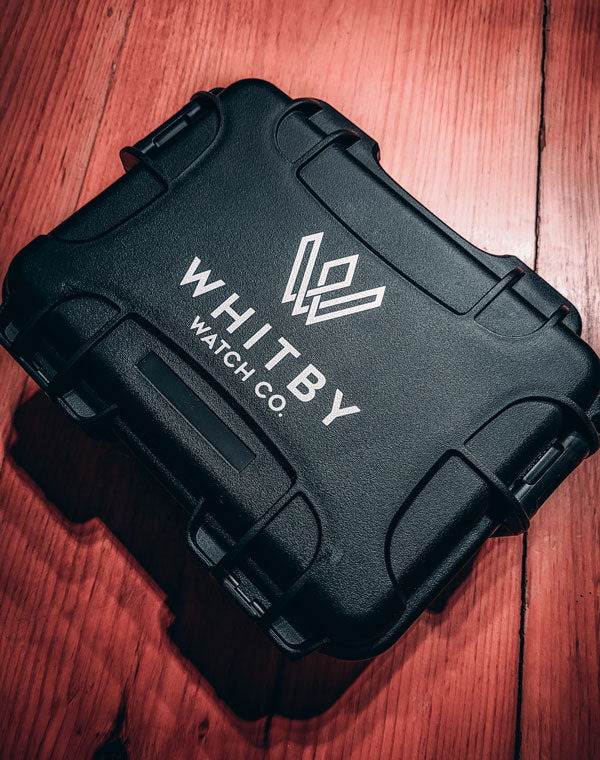 canadian microbrand, whitby watch co, intrepid x, luxury watches, canadian watch company, intrepid x, chronograph watch, canada watch, watchmakers canada, dive watch, chronograph watch, microbrand watches, watch case, nanuk 904