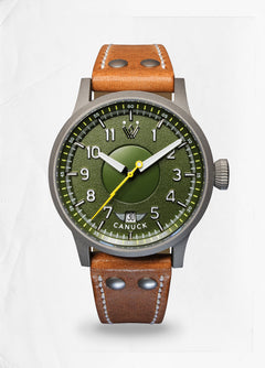Canuck Pilot Watch - 39mm MK I Military Green - Whitby Watch Co