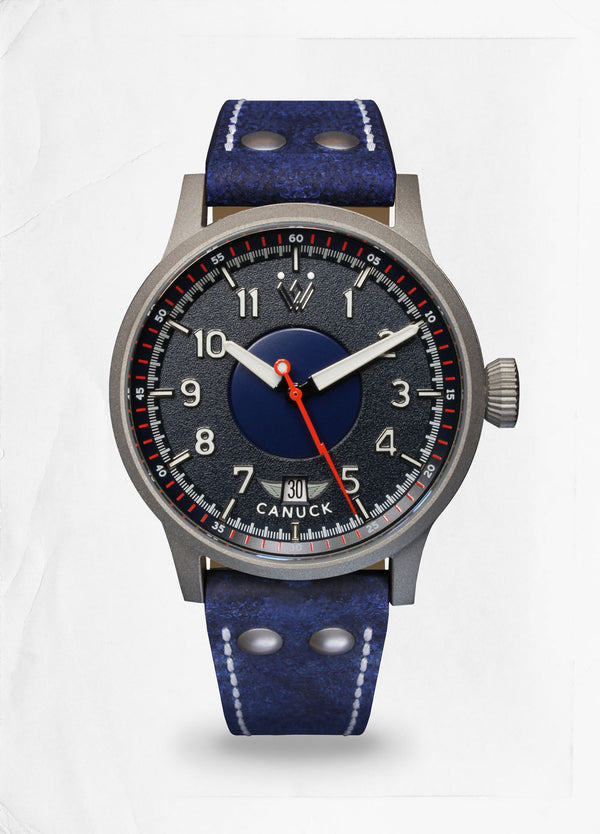 Canuck Pilot Watch - 43mm MK I Navy - Whitby Watch Co