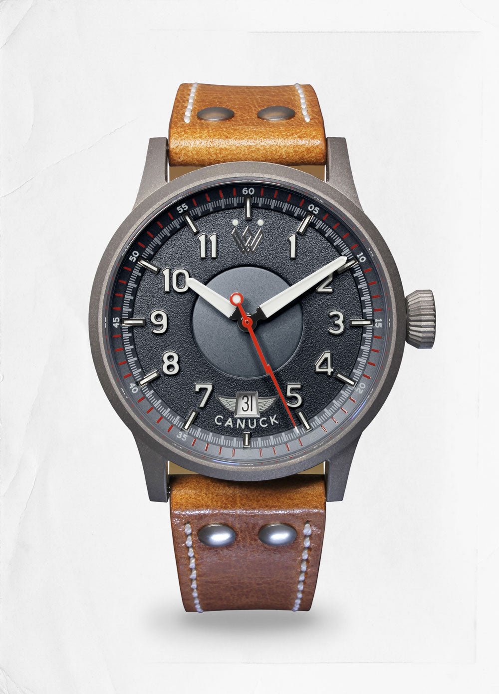 Quick Release Brown Tropical-style rubber watch strap | Strapcode