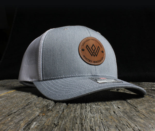 Leather Patch Cap  Heather - Whitby Watch Co